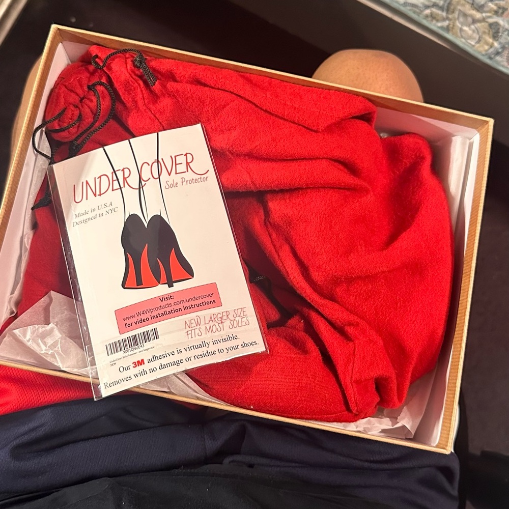 Suede Christian Louboutin Red Bottoms